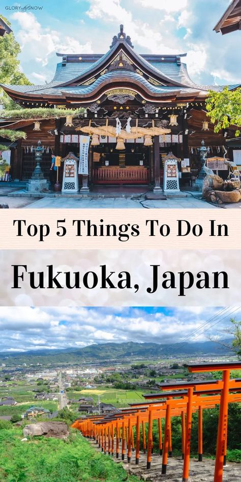 Discover the top 5 things to do in Fukuoka, Japan: top-rated iconic places to visit and experiences you will love! Fukuoka is a coastal city is an absolute gem of delicious food and beautiful historical sites such as temples and shrines. Go to Hakata Gion Yamakasa Festival, buy a traditional Hakata doll and try the best Ramen in Japan! things to do in Japan, Japan itinerary, Japanese temples, Japanese shrines, festivals in Japan, Fukuoka tourist attractions, free things to do in Fukuoka Things To Do In Fukuoka Japan, Fukuoka Japan Photography, Fukuoka Itinerary, Japan Attractions, Ramen In Japan, Hakata Fukuoka, Sasebo Japan, Vacation Japan, Japanese Shrines