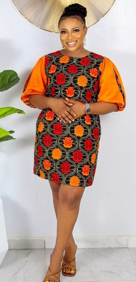 Best Kitenge Designs For Young Ladies, African Loose Dresses For Women, Spring Business Casual Outfits Mid Size, Shirt Dress Kitenge Designs, Ankara Shirt Dress For Women, Simple Flare Dress, African Shirt Dress, Classy Short Dresses, Ankara Short