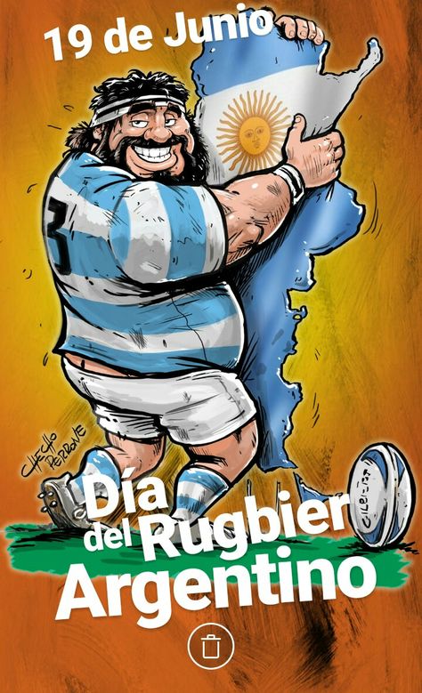 Rugby Día del Rugbier Argentino Checho Perrone Kevingston Women Rugby, Rugby Rules, Argentina Rugby, Rugby Poster, Six Nations Rugby, Rugby Design, Six Nations, Wrestling Shoes, Sport Illustration