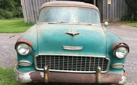 1955 Chevy, 1955 Chevrolet, Classic Cars Trucks Hot Rods, 55 Chevy, Chevrolet Bel Air, A Barn, Pork Ribs, American Muscle, Barn Finds