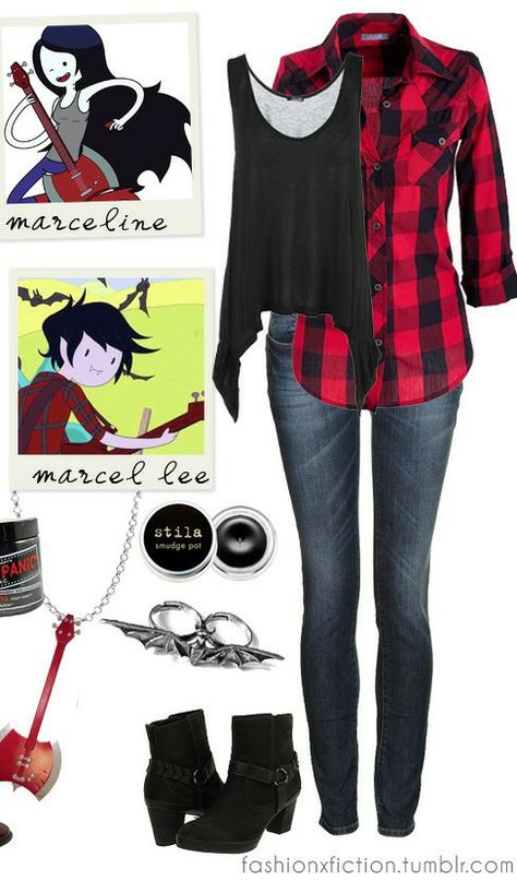 Marceline Inspired Outfits, Adventure Time Marshall Lee, Adventure Time Marshall, Marceline Costume, Prince Bubblegum, Marceline Outfits, Marceline Cosplay, Adventure Time Cosplay, Carnival Fantasy