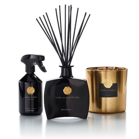 Experience the opulence of an ancient tradition in a unique and modern way. Especially designed to enrich the senses and evoke a feeling of luxury, well-being and refinement, this premium collection is a woodsy, smoky and sensual tribute to the exquisite aromas of patchouli and oudh. Reed Diffuser Packaging, Luxury Diffuser, Baby Print Art, Giveaway Gifts, Scented Candles Luxury, The Ritual, Oral Health Care, Boutique Interior, The Senses