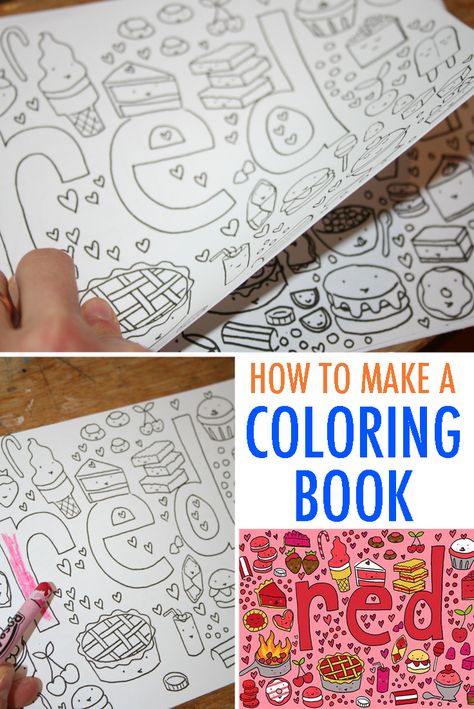 Fun for Kids and Adults: How to Make Coloring Book Pages Make A Coloring Book, Diy Coloring Books, Personalized Coloring Book, Inkscape Tutorials, Low Content Books, Scooby Snacks, Coloring Book Ideas, Best Coloring Pages, Books Reference