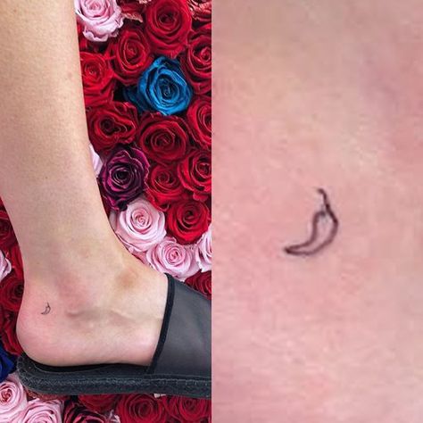 Pepper Tattoos, Chili Pepper Tattoo, Pepper Tattoo, Tiny Heart Tattoos, Lauren Elizabeth, Mark Tattoo, 13 Tattoos, Jon Boy, Love Lauren