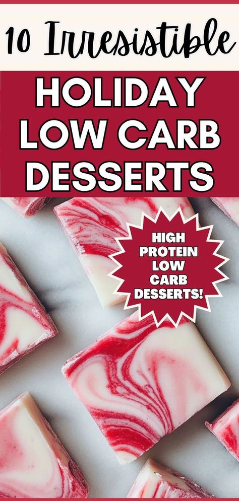 Indulge in delicious low carb desserts that are also high in protein! These high protein, low carb holiday treats – from Lemon Cheesecake Protein Bars to Black Forest Protein Bites – bring festive flavors without the guilt. These easy-to-make desserts that offer indulgence without compromise. Protein Desserts Low Carb, Keto Desserts Easy 3 Ingredients, Bariatric Dessert Recipes, Low Carb Sweet Treats, High Protein Low Carb Dessert, Protein Snacks Low Carb, Sugar Free Christmas Treats, Low Carb Holiday Desserts, Healthy Protein Desserts