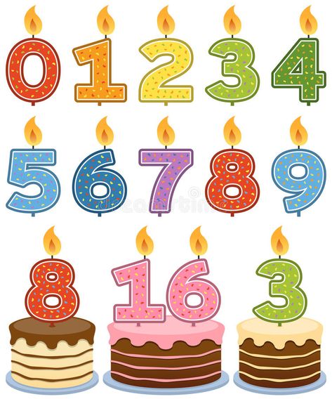 Birthday Candle Template, Birthday Candles Printable, Candle Template, Candle Clipart, Camping Crafts For Kids, Number Candles Birthday, Number Candle, Birthday Cake Topper Printable, Birthday Scrapbook