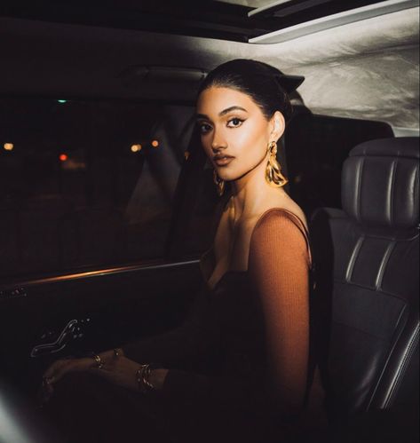 Neelam Gill, Dripping In Gold, Statement Earrings Gold, Pebble Ring, Gold Statement Earrings, Statement Jewellery, Beautiful Evening, New Launch, Indian Jewellery