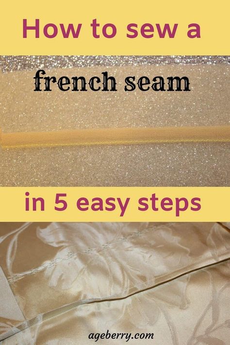 Wondering how to sew a French seam? This is very useful sewing techniques for beginners and advanced sewers especially if you sew with silk fabric. Learn how to sew a French seam with this video sewing tutorial on French seams in 5 easy steps with detailed instructions. You can use a French seam for sewing a pillowcase or a drawstring bag. Bias Tape Tutorial, Seam Finishes, Sewing Area, Fat Quarter Projects, Bias Tape Maker, Beginner Sewing Projects Easy, Leftover Fabric, Sewing Diy, Sewing Lessons