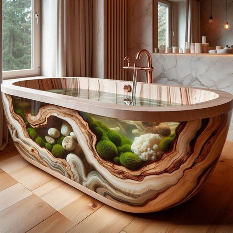 Bring the Outdoors In: Wood and Epoxy Bathtubs Inspired by Nature 🛁🌿🌊 #WoodEpoxyBathtubs #NaturalLuxury #ElegantBathing Immerse yourself in luxury with Wood and Epoxy Bathtubs. Combining the warmth of wood with the sleekness of epoxy, these bathtubs offer a stylish and indulgent bathing experience. Elevate your self-care routine with Wood and Epoxy Bathtubs, where every soak becomes a rejuvenating escape into natural elegance. 🌳🛁✨ https://luxarts.net/nature-inspired-wood-and-epoxy-bathtubs/ Bathtub Cleaner, Waterfall Features, Cleaning Techniques, Funky Furniture, Water Stains, Bathtubs, Recycled Wood, Natural Resources, Water Supply