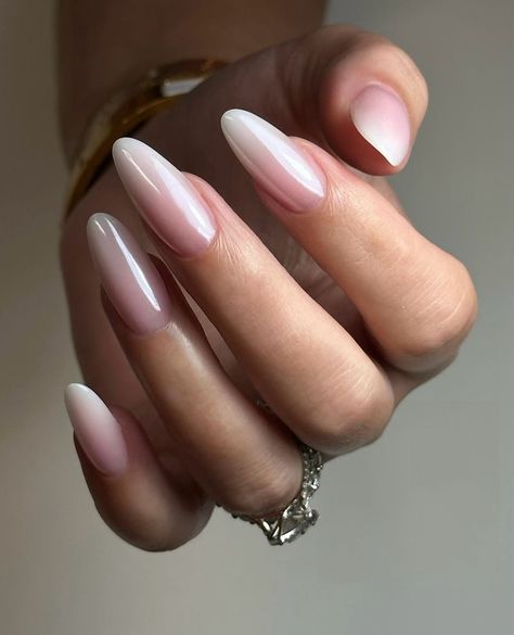 Nail inspo for days. Which set are you picking? 💅🏼 almond nails, square nails, squoval nails, french nails, chrome nails, ombré nails Squoval Nails French, French Ombre Chrome, French Ombre Chrome Nails, Nude Chrome Nail, French Nails Chrome, Chrome Ombre Nails, Ombre Nails French, Nude Chrome, Ombre Chrome