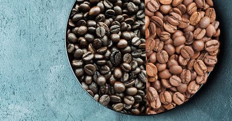 Light Vs Dark, Light Roast Coffee, Different Coffees, Breakfast Bites, Coffee Health Benefits, Dark Roast Coffee, Coffee Benefits, Roast Coffee, Espresso Drinks