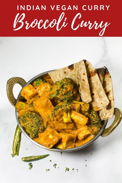 Broccoli Curry Recipe • Simple Sumptuous Cooking Broccoli Curry Recipes, Indian Broccoli, Mango Mousse Recipe, Broccoli Curry, Indian Beef Recipes, Vegan Indian Recipes, Fried Broccoli, Mango Mousse, Goan Recipes