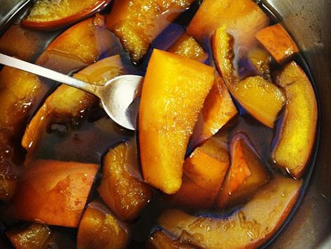 Candied Pumpkin Recipe, Candied Pumpkin, Fresh Pumpkin, Pumpkin Recipe, Holiday Dessert, Pumpkin Candy, Pumpkin Pie Recipes, Small Pumpkins, Fruit In Season