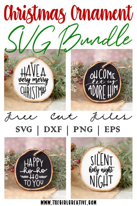 Cricut Family Ornaments, Nightmare Before Christmas Font, Christmas Tree Desserts, Christmas Fonts Alphabet, Cricut 3, Cricut Ornaments, Vinyl Ornaments, Christmas Fonts Free, Cricut Christmas Ideas