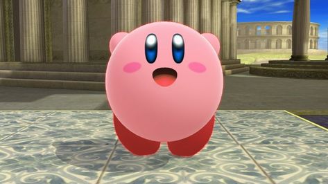 Kirby saying hi, from Super Smash Bros. Wii U. Tiny and cute!!! 😘❤️😘 Smash Bros Wii, Saying Hi, Super Smash Bros, Smash Bros, Wii U, Kirby, Wii, Quick Saves