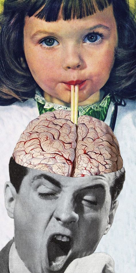 Psy Art, Surreal Collage, Vintage Collage, Human Brain, Surreal Art, Art Plastique, 그림 그리기, Photo Collage, Collage Art