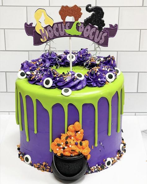 Hocus Pocus Cake Ideas Easy, Hocus Pocus Birthday Cake Ideas, Hocus Pocus Birthday Cakes, Hocus Pocus Cake Ideas, Hocus Pocus Cake Topper, Hocus Pocus Birthday Cake, Hocus Pocus Cupcakes, Hocus Pocus Birthday Party, Groovy Goodies