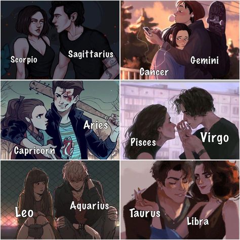 Leo X Aquarius Ship Drawing, Zodiac Leo Art, Zodiac Signs Couples, Virgo And Pisces, Zodiac Signs Elements, Zodiac Signs Pictures, Pisces And Capricorn, Zodiac Couples, Anime Zodiac