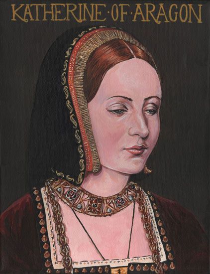 Katherine of Aragon, Original Painting by Mark Satchwill | by lisby1 Joanna Of Castile, Katherine Of Aragon, Isabella Of Castile, Yale University Art Gallery, Henry Vii, Monogram Wallpaper, Hans Holbein The Younger, Spanish Princess, Tudor Dynasty