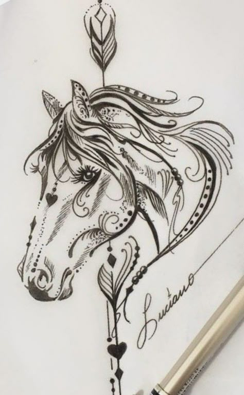 Mandala Horse Tattoo, Native American Horse Tattoo, Indian Horse Tattoo, Celtic Horse Tattoo, Horse Shoe Tattoo, Horse Tattoo Design, Native American Horses, Magic Runes, Native American Tattoos