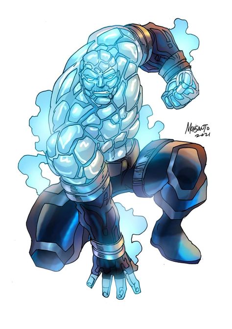 Iceberg by Dave Brink Male Super Hero Character Design, Oc Superhero Character Design, Oc Superhero, New Superheroes, Hero Oc, Ice Powers, Super Powers Art, Alien Character, Female Superhero