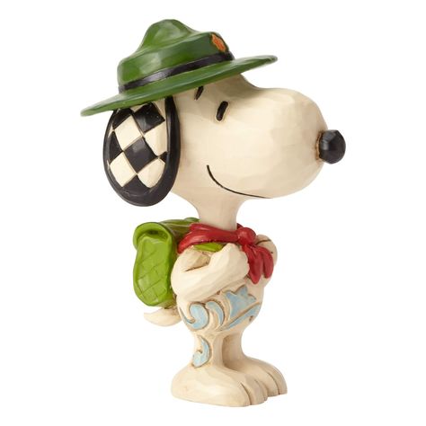 PRICES MAY VARY. Resin Imported ENESCO MINIATURE FIGURINE: from the Peanuts by Jim Shore collection DESIGN: combines classic Peanuts characters with folk art designs HAND-PAINTED: details capture Snoopy as a 'Beagle Scout' HAND-CRAFTED: from high-quality stone resin DIMENSIONS: 1.63" L (4.14 cm) x 2.5" W (6.35 cm) x 3.5" H (8.89 cm) Snoopy Beagle, Flying Ace, Peanuts Characters, Disney Traditions, Snoop Dog, Mini Collection, Jim Shore, Mini Figurine, Hand Painted Stones