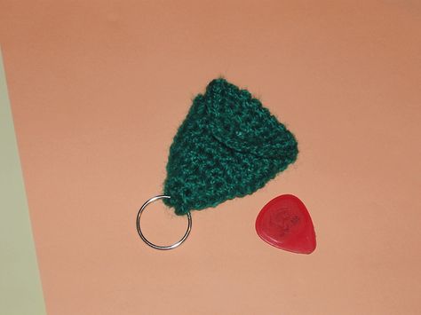 Crochet Guitar Pick Holder, Crochet Guitar, Guitar Pick Case, Guitar Pick Holder, Pick Holder, Beginner Crochet, Crochet For Beginners, Guitar Pick, Ravelry