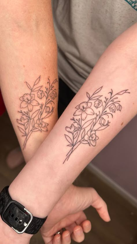 Daughter Birth Flower Tattoo, March And August Birth Flower Tattoo Together, October And December Birth Flower Tattoo, February And December Flower Tattoo, Mother Daughter Tattoos Birth Flowers, June And December Birth Flower Tattoo, May And March Birth Flower Tattoo, May And July Birth Flower Tattoo Together, May And December Flower Tattoo