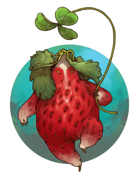 I like strawberries and I strangely like this lol Concept Art Landscape, Cats Food, Arte Inspo, Monster Design, Creature Concept, 영감을 주는 캐릭터, Creature Design, Creature Art, Fantasy Character Design