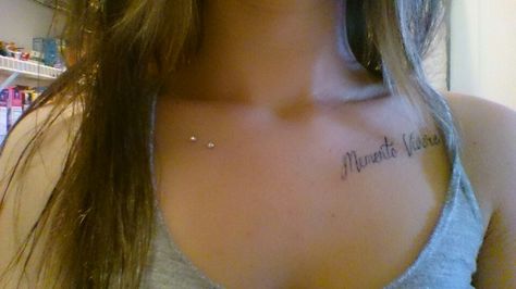 My collar bone dermals. Collar Bone Dermal Piercings, Collar Bone Piercing Dermals, Collarbone Dermal, Collar Bone Piercing, Dermal Piercing, Collar Bone, Tattoos And Piercings, Tattoo Quotes, Tatting