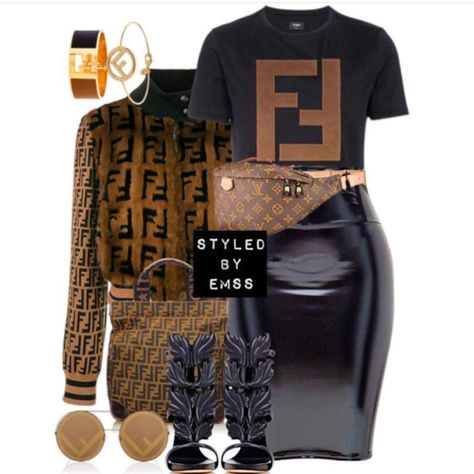 Fendi Outfits Women, Fendi Outfits, Fendi Clothing, Cute Swag Outfits, Swag Outfits, Cute Casual Outfits, Giuseppe Zanotti, Look Fashion, Passion For Fashion