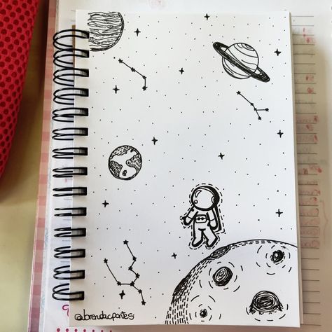 Aesthetic Space Drawings, Science Related Drawings, Drawing Ideas Space, Space Drawings Easy, Cute Astronaut Drawing, Doodle Space Drawings, Moon Sketch Aesthetic, Astronomy Doodles Aesthetic, Nasa Drawings