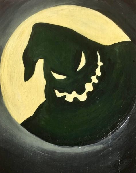 Oogy Boogie Pumpkin, Oggie Boogie Drawing, Boogie Man Drawing, Nightmare Before Christmas Oogie Boogie Drawing, Oogie Boogie Aesthetic, Oogie Boogie Moon, Ogie Bogie, Boogeyman Nightmare Before Christmas, Oogie Boogie Pumpkin Painting