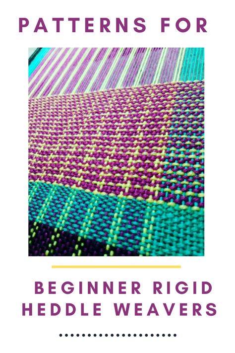 Single Heddle Weaving Patterns, Weaving Loom Projects For Beginners, Color And Weave Patterns, Loom Weave Patterns, Beginner Weaving Patterns, Simple Weaving Patterns, Free Weaving Patterns, Easy Weaving Projects, Weaving Projects Ideas