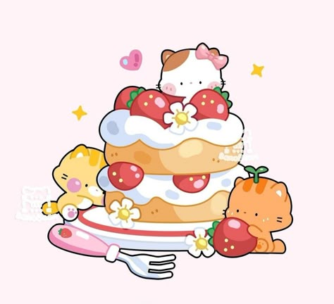 Donut Drawing, Aesthetic Highlight Covers Instagram Pink, V Chibi, Chibi Food, Foodie Art, Animal Food, Food Illustration Art, Ipad Aesthetic, Cute Food Drawings