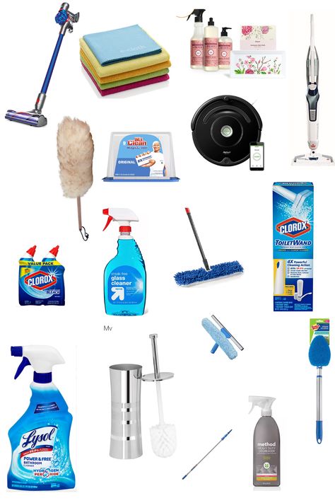 16 Cleaning Supplies & Tools You Can't Live Without - Best deep cleaning routine and cleaning products everyone needs in their home. Disinfect your home! Home Cleaning Equipment, Cleaning Supplies Caddy, Kitchen Degreaser, Home Improvement Hacks, Homemade Toilet Cleaner, Cleaning Supplies List, Home Improvement On A Budget, Scrubbing Bubbles, Bathroom Cleaning Supplies