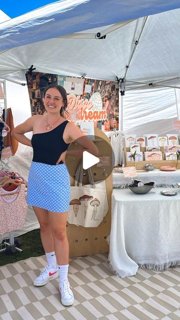 Comfy bra tops & whimsical designs on Instagram: "I get a lot of questions about what I use in my booth set up so I thought I’d break down some of the most important pieces I use at every market! 

🛞 Mac Sports deluxe extended folding wagon from Costco. I can’t believe I went so long without getting a wagon for markets 🤦‍♀️ such a game changer! This one was only $100, is massive and super sturdy! 

⛺️🏋️ 10x10 pop up tent and water weights. You absolutely must have weights if you’re participating in an outdoor market and I can’t recommend these water weights enough! 

👚Standing grid walls. This year I switched from regular clothing racks to these grid walls and I’m really happy with how they display my clothing! Makes for a more complicated set up and take down but I personally think it Clothing Booth Display, Clothing Racks, Folding Wagon, Comfy Bra, Outdoor Market, Booth Display, Pop Up Tent, Booth Design, Clothing Rack