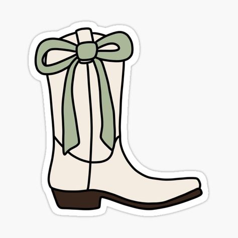 "decorated cowboy boot" Sticker for Sale by Caroline Derucki | Redbubble Cowboy Boots Cartoon, Cartoon Cowboy Boots, Drawn Cowboy Boots, Cowboy Boots Sticker, Cowboy Boot Sticker, Cowboy Hat Sticker, Cowboy Stickers, Bow Sticker, Panda Lindo