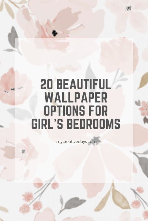 Girls Bedroom Accent Wall, Hang Wallpaper, Girls Bedroom Wallpaper, Teen Wallpaper, Girls Room Wallpaper, Teenage Girl Room, Living Room Wall Decoration, Girl Bedroom Walls, Room Wall Decoration