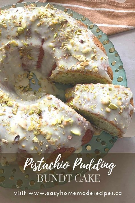 Pistachio Jello Recipes, Pistachio Pudding Dessert Cake, Pistachio Bundt Cake Recipes, Pudding Bundt Cake Recipes, Pistachio Pudding Bundt Cake, Pistachio Coffee Cake, Pistachio Pound Cake, Pistachio Pudding Dessert, Cherry Bundt Cake