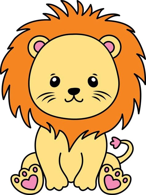 bebé león dibujos animados dibujo, bebé león linda ilustración gratis vector Lion Cute Illustration, Baby Lion Drawing, Cute Lion Drawing, Lion Cartoon Drawing, Graffiti Monsters, Draw Lion, Lion Drawings, Lion Drawing Simple, Cartoon Drawing Images