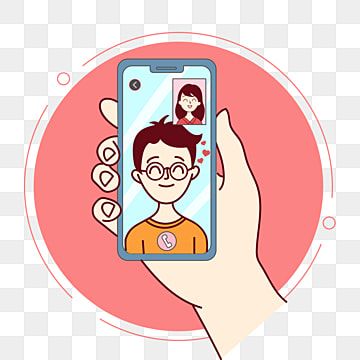 Video Call Cartoon Couple, Phone Calls Aesthetic, Video Call Drawing, Video Call Illustration, Couple Video Call, Cute Couple Paintings, Call Couple, Cute Couple Illustration, Couple Png Image