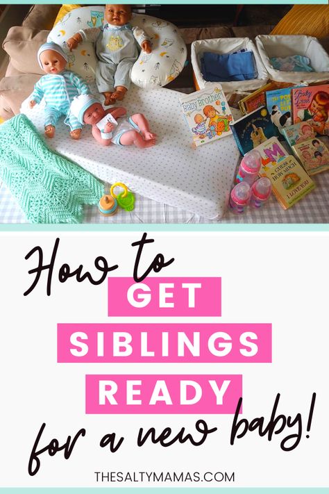 Helping Kids Adjust to a New Baby with Baby Activities for Siblings Activities For Siblings, Newborn Activities, Sibling Bonding, Baby Countdown, Countdown Activities, Nerd Baby, Baby Cubs, Newborn Needs, Baby Drinks