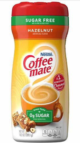 Sugar Free Coffee, Non Dairy Coffee Creamer, Hazelnut Creamer, Powder Coffee Creamer, Nestle Coffee Mate, Nestle Coffee, Gourmet Food Store, Hazelnut Coffee, Coffee Mate