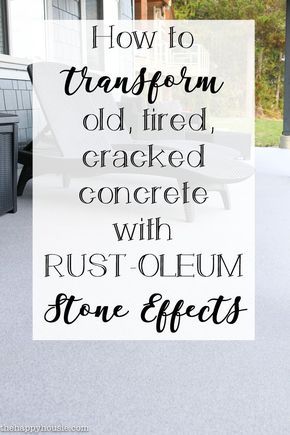 How to Transform an Old, Tired, Cracked Concrete Patio | The Happy Housie #exterior #patioupdate #repairconcrete #partioideas #DIYpatio Concrete Front Porch, Diy Concrete Patio, Paint Concrete Patio, Cracked Concrete, Concrete Patio Makeover, Porch Paint, Cement Patio, Concrete Patios, Youve Been