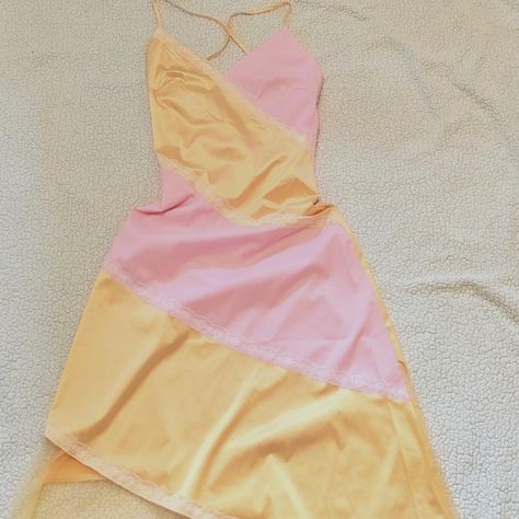 Dollskill pink & yellow lace midi dress 💛🩷 

it... - Depop Summery Outfits, Yellow Outfit, Fashion Collage, Yellow Lace, Lace Midi, Pink Lemonade, Lace Midi Dress, It's Fall, Fit In