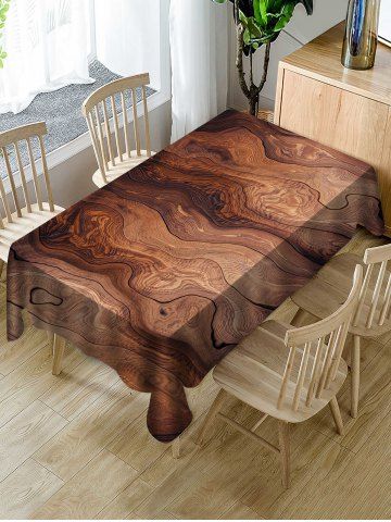 Wood Grain Print Waterproof Tablecloth Cheap Tablecloths, Cheap Table, Waterproof Tablecloth, Home Party Decor, Banquet Table, Christmas Tablecloth, Kitchen Dinning, Square Tablecloth, Christmas Table Cloth