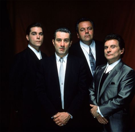 Goodfellas.  Along with The Godfather, this is one of the most iconic (and fun) portrayals of the Mafia ever in movies. Joe Pesci's psycho Tommy was unforgettable! Michael Franzese, Paul Sorvino, Goodfellas 1990, Joe Pesci, Gangster Films, 1990 Movies, Ryan O'neal, Ali Macgraw, Ray Liotta