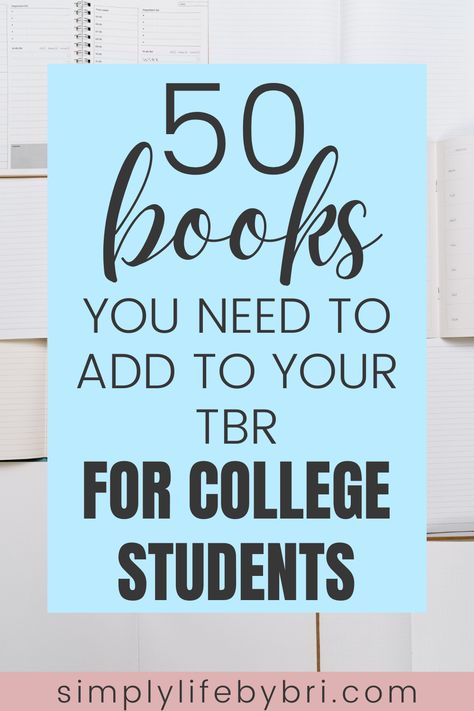 Books Every College Student Should Read, Must Read Books For Teens, Student Life Aesthetic, High School Reading List, Student Lifestyle, Ya Romance, High School Reading, College Books, Books I Read