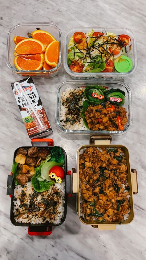 Thai Chicken Basil, Thai Lunch, Chicken Basil, Thai Chicken, Basil, Lunch Box, Chicken